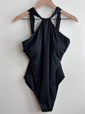 Lauren Ralph Lauren Woman Black Shaping One Piece Swimsuit 18W Plus Size